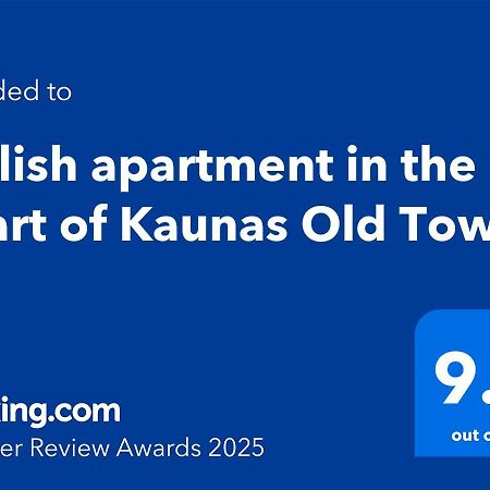 Stylish Apartment In The Heart Of Kaunas Old Town Extérieur photo